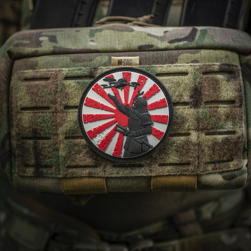 Verschiedenes - M-Tac – Aufnäher „Der Weg des Samurai“ – 3D PVC – Weiß/Rot – 51338302 - 3D PVC Morale Patches