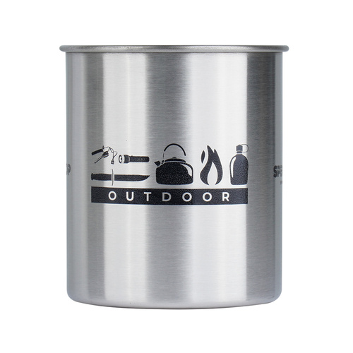 SpecShop.pl - Stahlbecher - 450 ml - Silber - Verschiedenes Zubehör - Verschiedenes