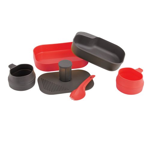 Wildo - Camp-A-Box Complete Campingsset - Rot - W10268 - Touristische Kochgeschirrsets