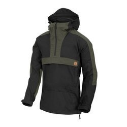 Helikon - Anorak Woodsman® Jacke - Schwarz / Taiga Grün - KU-WDN-DC-0109A