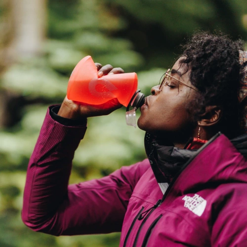 HydraPak - Weiche Wasserflasche Stow - TPU - 500 ml - Mammoth Grey - GS335M - Wasserbehälter & Feldflaschen