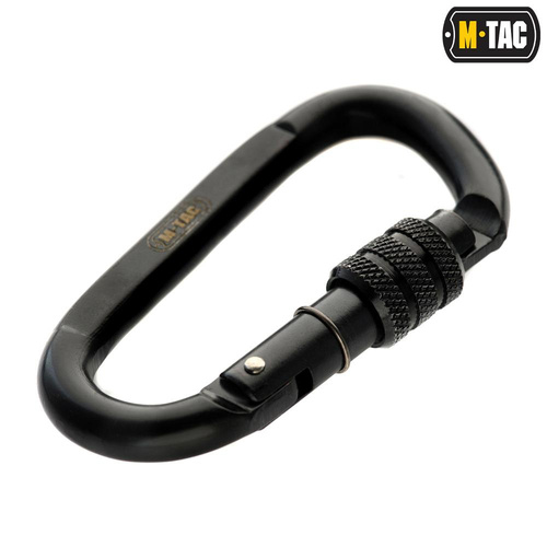 M-Tac - Stahlkarabiner - 10 cm - Schwarz - HWDSK01 - Stahlkarabiner - Outdoor