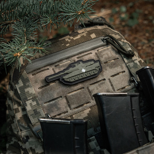 M-Tac - Patch Tank mit einem Kreuz - PVC 3D - Grün - 51338310 - Andere