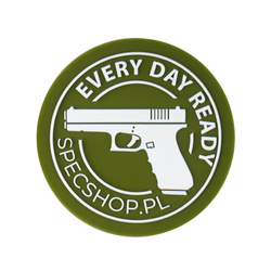 SpecShop.pl - Tactical Patch mit Klettverschluss - Runden - Grün - 50x50 mm