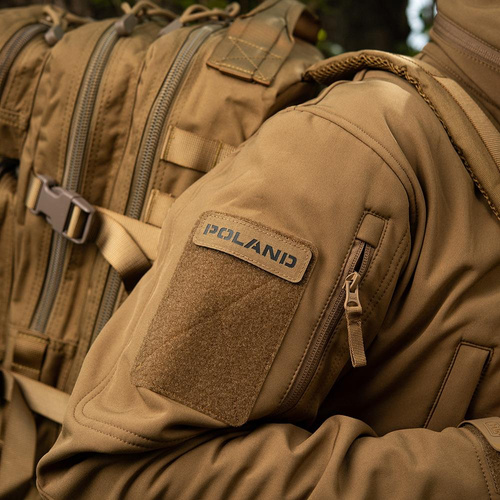 M-Tac - Aufnäher - Polen - Laserschnitt - Coyote / Schwarz - 51003105 - Flaggen - Verschiedenes