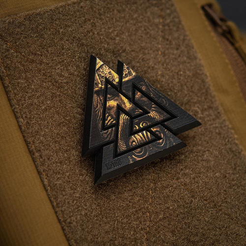 Verschiedenes - M-Tac - 3D PVC Valknut Patch - Schwarz / Coyote - 51161205 - 3D PVC Morale Patches