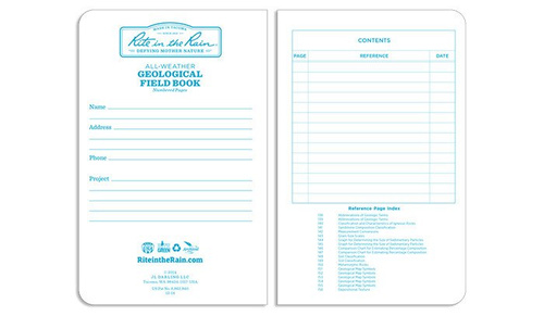 Rite in the Rain - All-Weather Geological Notebook - 4 3/8" x 7 1/4" - 540F - Gelb - Notizbücher & Zubehör