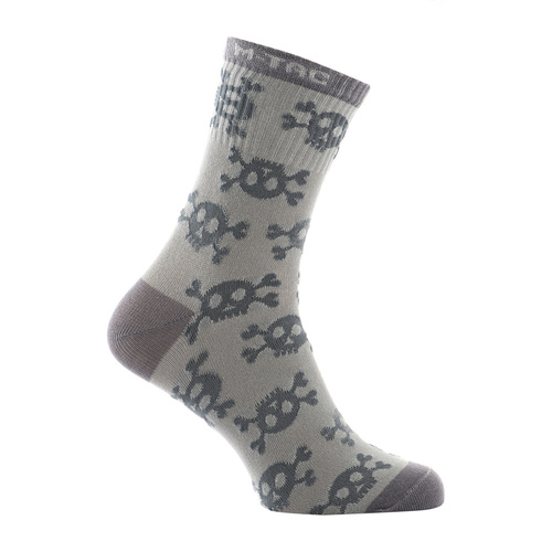 M-Tac - Mk.3 Sommersocken - Pirate Skull - Hellgrau- 30903911 - Socken - Bekleidung
