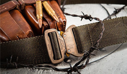 Gürtel & Hosenträger - Bajonett - COMBAT taktischer Gürtel - AustriAlpin COBRA 9kN Schnalle - 45 mm - MultiCam.