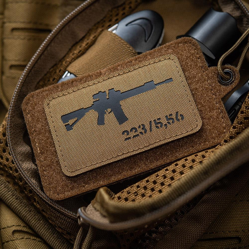 M-Tac - AR-15 223/5.56 Lasergeschnittener Aufnäher - Coyote/Schwarz - 51111502 - Morale Patch