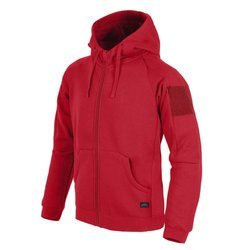 Helikon - Urban Tactical Hoodie® Lite Kapuzenpullover - FullZip - Rot - BL-ULF-CB-25