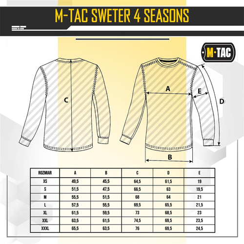 M-Tac - 4 Seasons Militärpullover - Blau - 20044006 - Militär-Sweatshirts