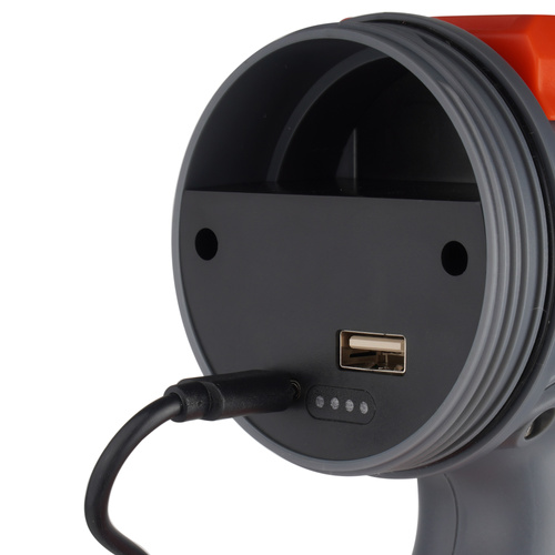 LED-Taschenlampen - Falcon Eye - Suchscheinwerfer Strike - 1100 lm - Fokus - USB-C - Grau/Rot - FSL0013