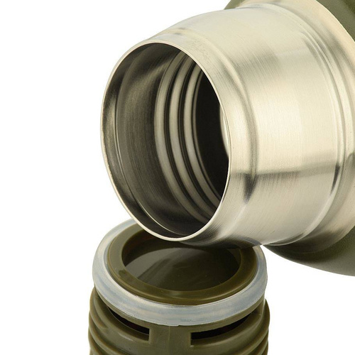 M-Tac - Edelstahl-Thermoskanne - Fassungsvermögen 1000 ml - Olive - UN-Y01-1000A - Tassen & Thermoskannen