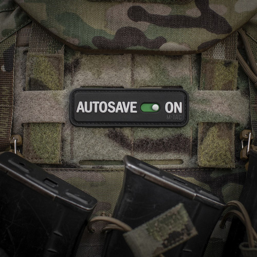 3D PVC Morale Patches - M-Tac - Moral Patch Autosave PVC - 3D - Schwarz - 51116702