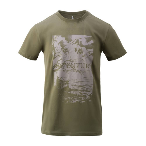 Helikon - T-Shirt Adventure Is Out There - Olive Green - TS-AIO-CO-02 - T-Shirts - Bekleidung