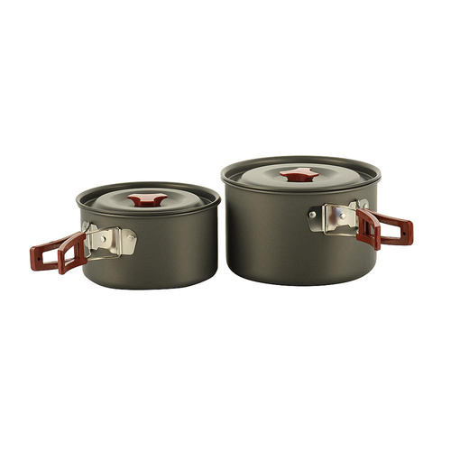 Outdoor - M-Tac - Camping Kochgeschirr für 4-5 Personen - Grün - MTC-DM-FM-217 - Militärisches Kochgeschirr