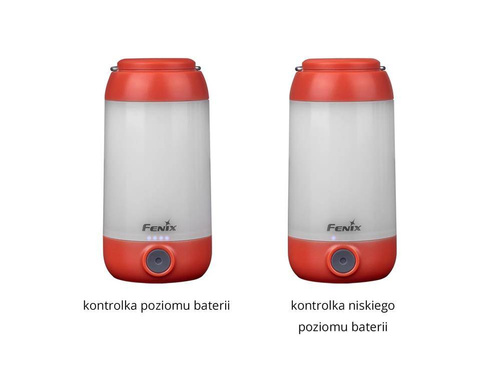 Outdoor - Fenix - Camping LED Taschenlampe - 2600 mAh 3,6 V - Rot - CL26R - LED-Taschenlampen