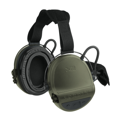 Sordin - Aktiver Gehörschützer Supreme X2 - Nackenbügel - Gel-Polster - Grün - 301006-20G - Aktive Kopfhörer