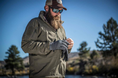 Helikon - Impact Duty Winter Mk2 Taktische Isolierte Handschuhe - Schwarz / Grün - RK-ID2-NE-0201B - Taktisch Handschuhe - Bekleidung