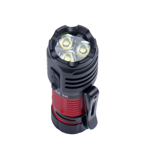 Outdoor - Falcon Eye - Hand-Taschenlampe Omega 1K - Blitzlicht - 1000 lm - Schwarz/Rot - FHH0141 - LED-Taschenlampen