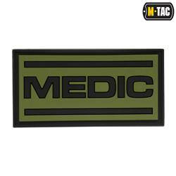M-Tac - Medic 3D PVC Aufnäher - Schwarz/Oliv - 51125102
