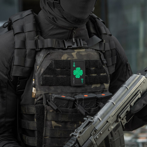 Andere - M-Tac – Lucky Card Patch – Cordura 500D – Kleeblatt – Schwarz – 51391002