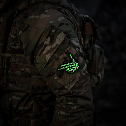 M-Tac – Skeleton Shooter Patch – Stickerei – 500D Cordura – Schwarz – 51375002 - Andere