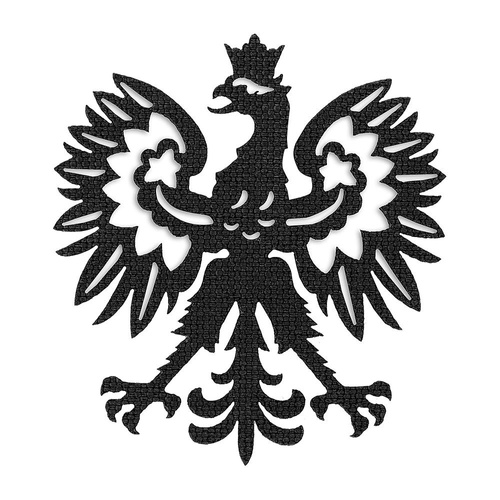 M-Tac - Polnischer Adler Lasergeschnittener Aufnäher - Cordura 500D - Schwarz - 51008002 - Morale Patch