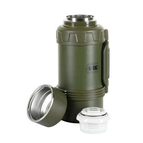 M-Tac - Reisethermoskanne aus Edelstahl - 1600 ml - Olive - UN-G05-1600A - Tassen & Thermoskannen - Outdoor