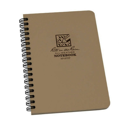 Rite in the Rain - Allwetter-Notizbuch - 4 5/8 x 7" - 973T - Tan - Notizbücher & Zubehör