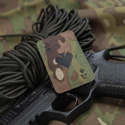 M-Tac - Militär-Patch Ace of Spades - Cordura 500D - Multicam / Schwarz - 51109802 - Morale Patch