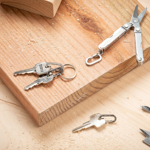 Nite Ize - MicroLink Karabiner - Stahl - Silber - 4 Stück - KL-11-4R3 - Schlüsselanhänger - Verschiedenes