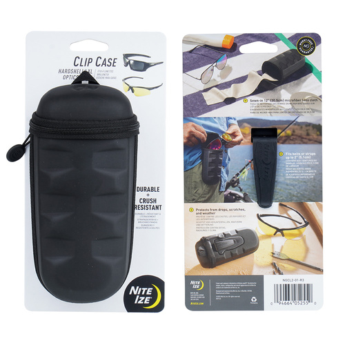 Brillenetuis - Nite Ize - Clip Case Hardshell XL Optics Case Brillenetui - Schwarz - NGCL2-01-R3