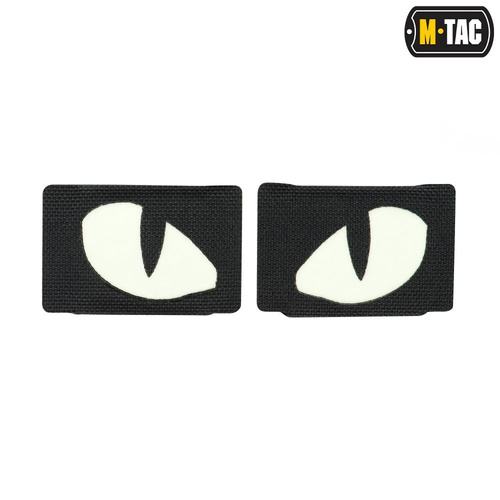Andere - M-Tac - Tiger Eyes Laser Cut Reflektierende Flecken - Paar - Schwartz - 51140002