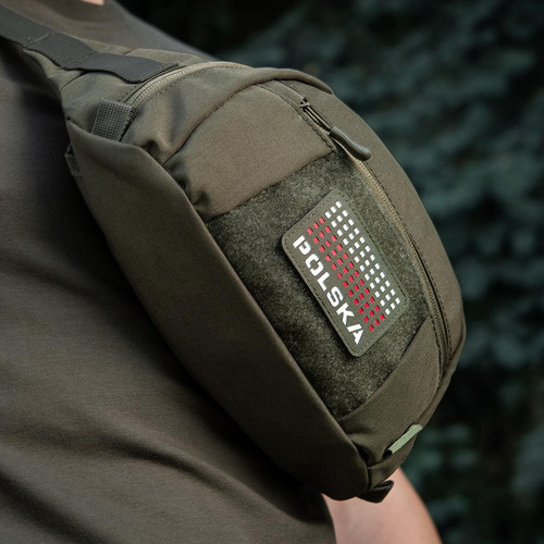 Andere - M-Tac - Flagge und Aufschrift Aufnäher Polen - Laserschnitt - Pixel - Rot / Ranger Grün / Weiß - 51007123