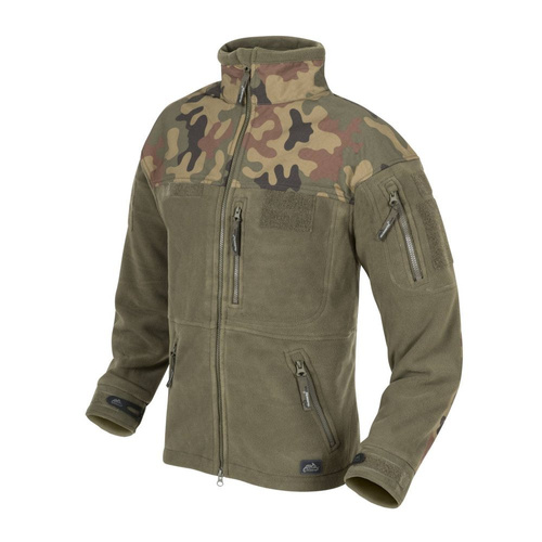 Helikon - Sweatshirt Fleece Infantry - Olive Green/PL Woodland - BL-INF-HF-18 - Fleece-Sweatshirts