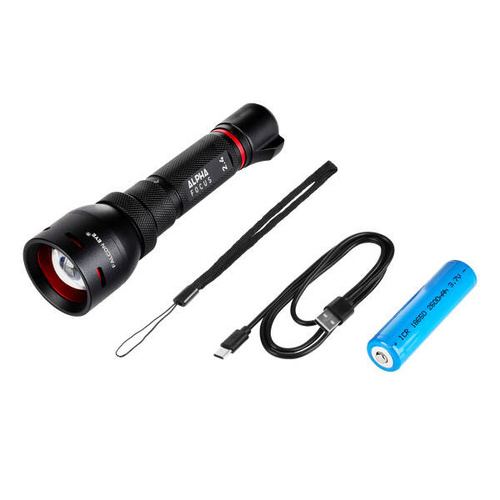 LED-Taschenlampen - Falcon Eye - Wiederaufladbare Taschenlampe Alpha Focus 2.4 - 1000 lm - Schwarz - FHH0119