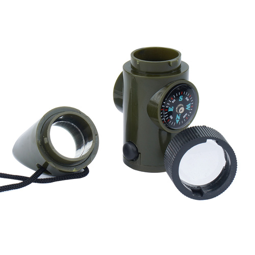 Mil-Tec - 6in1 Überlebenspfeife - Grün - 16328401 - Pentagon - Pentagon