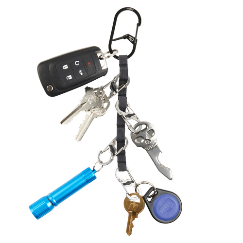 Nite Ize - Karabiner GearLine Mini Key - Stahl - Schwarz - GLMK-A1-R3 - Schlüsselanhänger - Verschiedenes