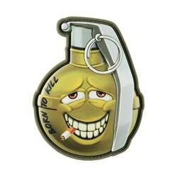 M-Tac - Aufnäher Lächelnde Granate M67 v2 - PVC 3D - Grün - 51139200