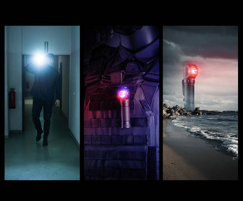 NEXTorch – P10 LED-Winkel-Taschenlampe – 1400 lm – Schwarz – P10 - Akku-Taschenlampen - Outdoor