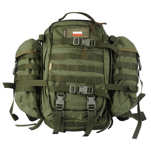Militärrucksäcke - WISPORT - Sparrow 30 II Rucksack mit zwei Seitentaschen - 30 + 10 l - Olivgrün