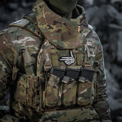 Verschiedenes - M-Tac – Skeleton Shooter Patch – Stickerei – 500D Cordura – Schwarz – 51375002 - Andere