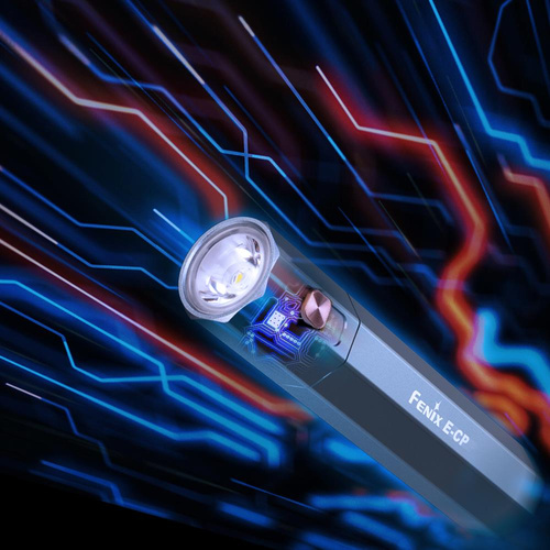 LED-Taschenlampen - Fenix - LED-Taschenlampe E-CP mit 5000 mAh Akku - 1600 lm - Schwarz - E-CP Schwarz