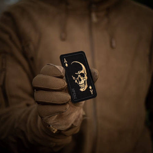 M-Tac - Moralaufnäher Patch Face of War - Cordura - Schwarz/Orange - 51389035 - Morale Patch - Verschiedenes