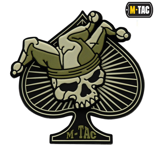 M-Tac – Ace of Spades-Patch – PVC 3D – Oliv – 51108201 -  3D PVC Morale Patches