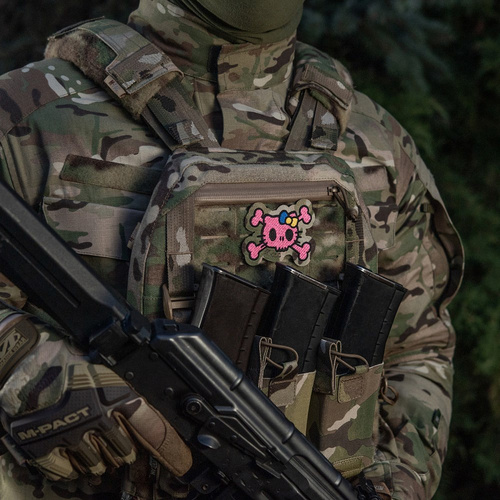 Verschiedenes - M-Tac – Kitty Pink Patch – Stickerei – Gelbe und Blaue Schleife – MultiCam – 51393008 - Morale Patch