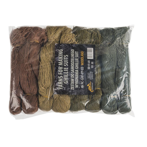 Tarnungssysteme - Helikon - Camouflage Ghillie Fiber Garne - US Woodland - AC-GHF-PP-03