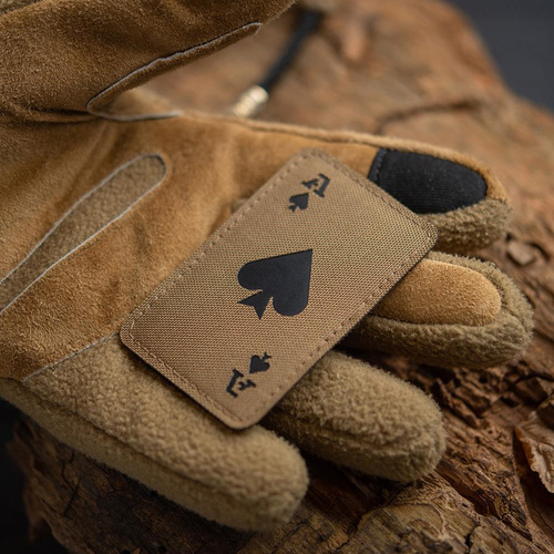 M-Tac - Militär-Patch Ace of Spades - Cordura 500D - Coyote / Schwarz - 51109502 - Morale Patch - Verschiedenes